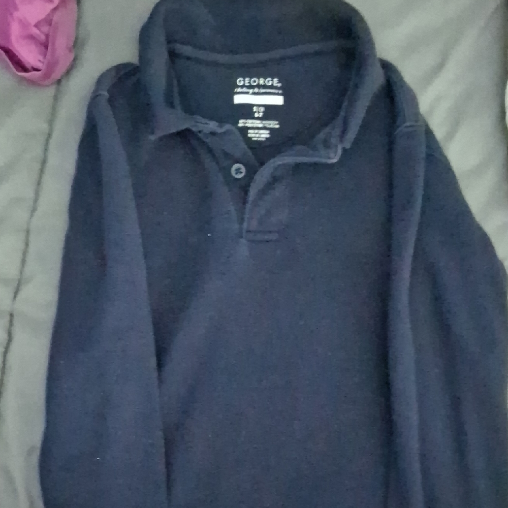 George Deep Blue Casual Polo